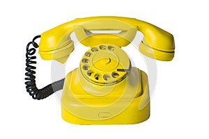 Yellow phone (path included)