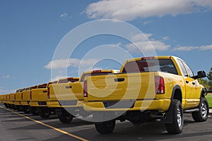 Yellow Pickup Trucks