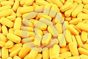 Yellow Pills Background