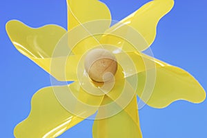 Yellow Pinwheel Closeup