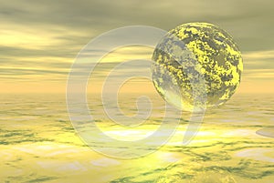 Yellow planet
