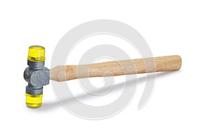 Yellow Plastic Soft Face Mallet Hammer photo