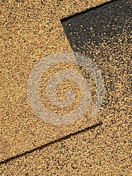 Yellow plastic surface