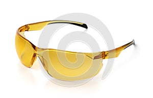Yellow polarized bicycle sunglasses