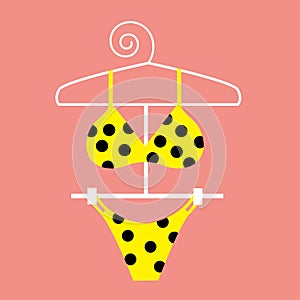 Yellow Polka Dot Bikini