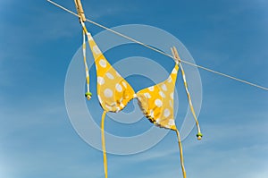 Yellow Polka Dot Bikini