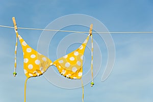 Yellow Polka Dot Bikini