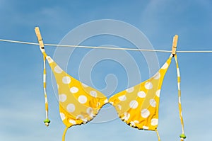 Yellow Polka Dot Bikini