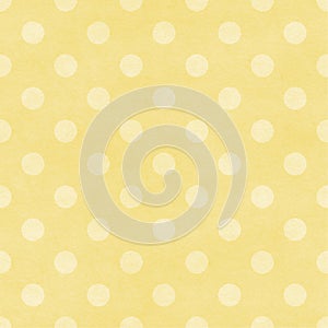 Yellow Polka Dot Pattern on Textured Paper