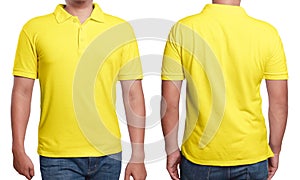 Yellow Polo Shirt Design Template