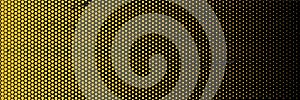 Yellow polygon halftone dots effect