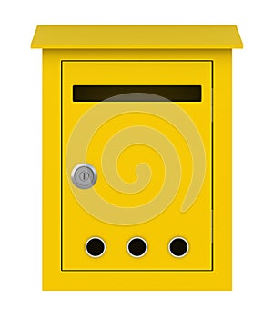 Yellow post box