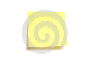 Yellow post-it isolated img