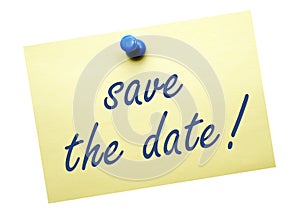 Save the Date Note photo