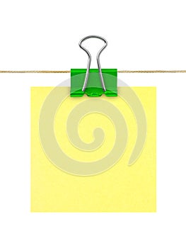 Yellow post-it note paper