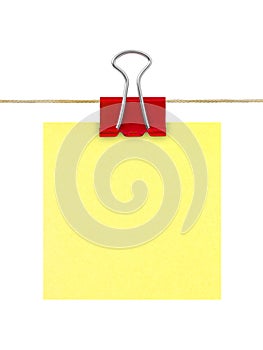 Yellow post-it note paper