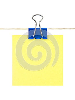 Yellow post-it note paper