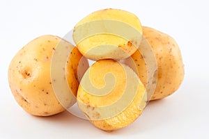 Yellow potato Solanum phureja