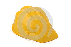 Yellow protective helmet
