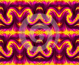 YELLOW AND PURPLE FLAME PATTERN DUPLICATION