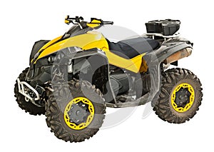 Yellow quadbike