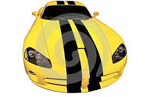 Yellow Racing Car - Dodge Viper Super Bee edition