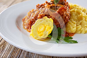 yellow radish flower garnish