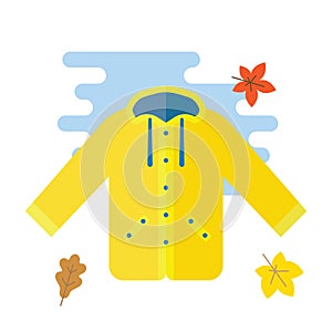 Yellow raincoat waterproof clothes