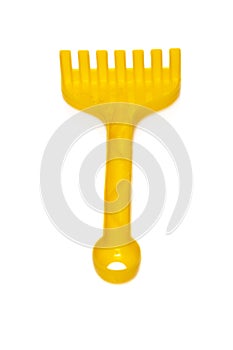 Yellow rake toy