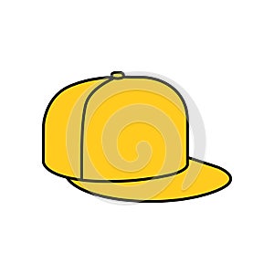 Yellow Rap cap icon