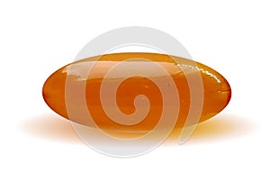 Yellow realistic  3d pills