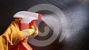 Yellow rectangular sponge with a green scouring pad base