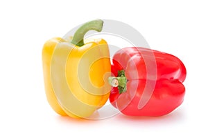 Yellow and red bell peppers