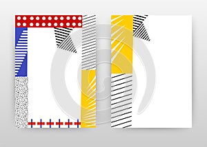 Yellow red black design for annual report, brochure, flyer, poster. Abstract colorful background vector illustration for flyer,