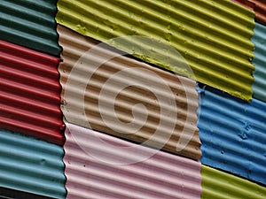 Texture of colored sheets of Buenos Aires photo