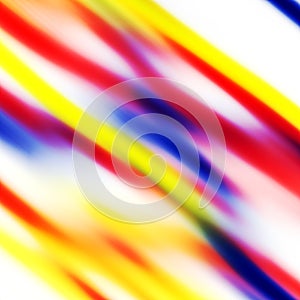 Yellow red white pink rainbow blurred fluid lines abstract bright vivid background