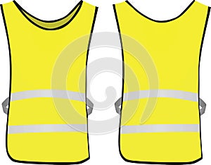 Yellow reflective vest