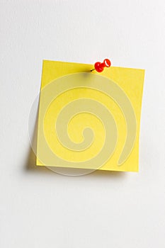 Yellow reminder note