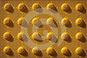 Yellow Repeat Knob Pattern