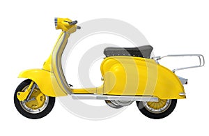 Yellow Retro Scooter