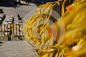 Yellow ribbon in Escala photo