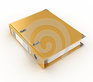 Yellow ring binder