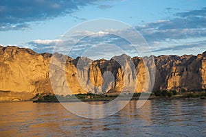 Yellow River scenery, Jingtai County, Gansu Province, China