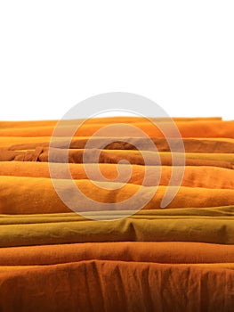 Yellow robe in many Earth tone