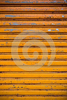 Yellow roller shutter door texture