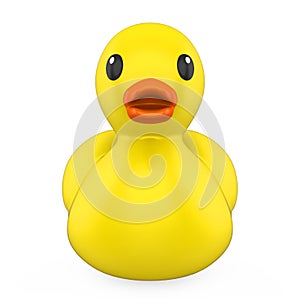 Yellow Rubber Duck Isolated