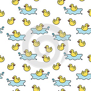 Yellow rubber ducks