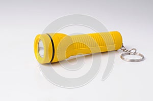 Yellow rubber flashlight chain key