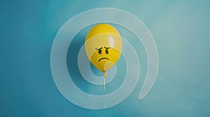The Yellow Sad Balloon.AI generated image