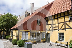 Yellow scandinavian house